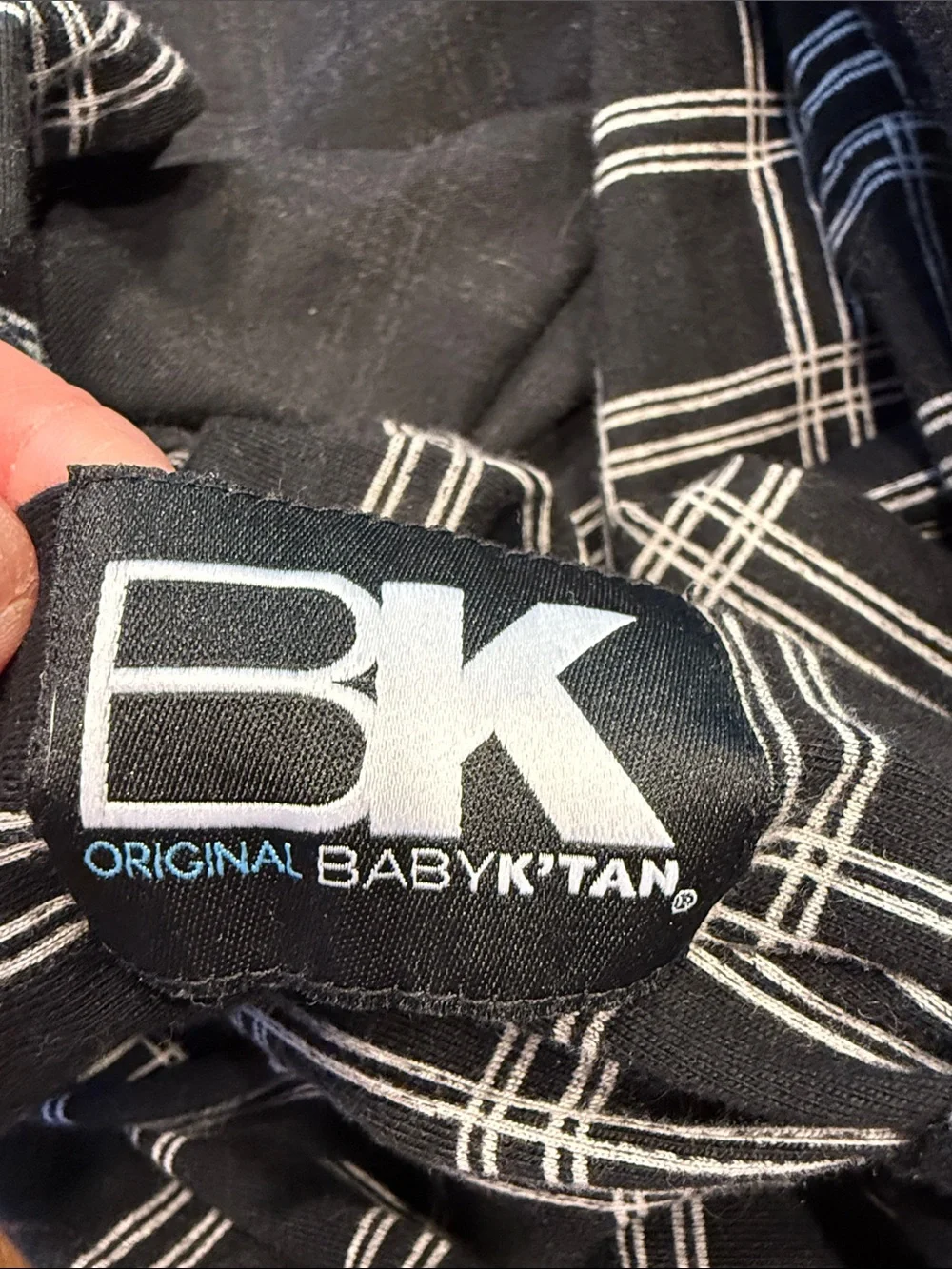Baby K’Tan Original Wrap - Black Plaid
